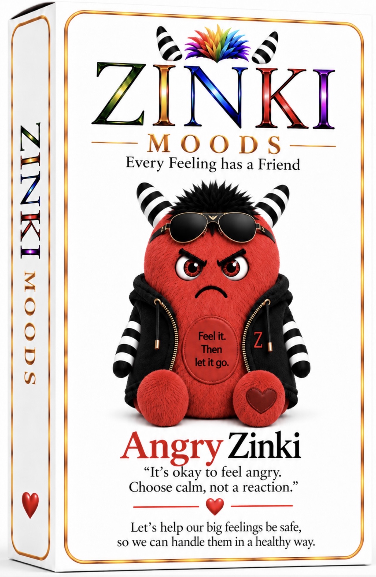 Angry Zinki emotional regulation card box