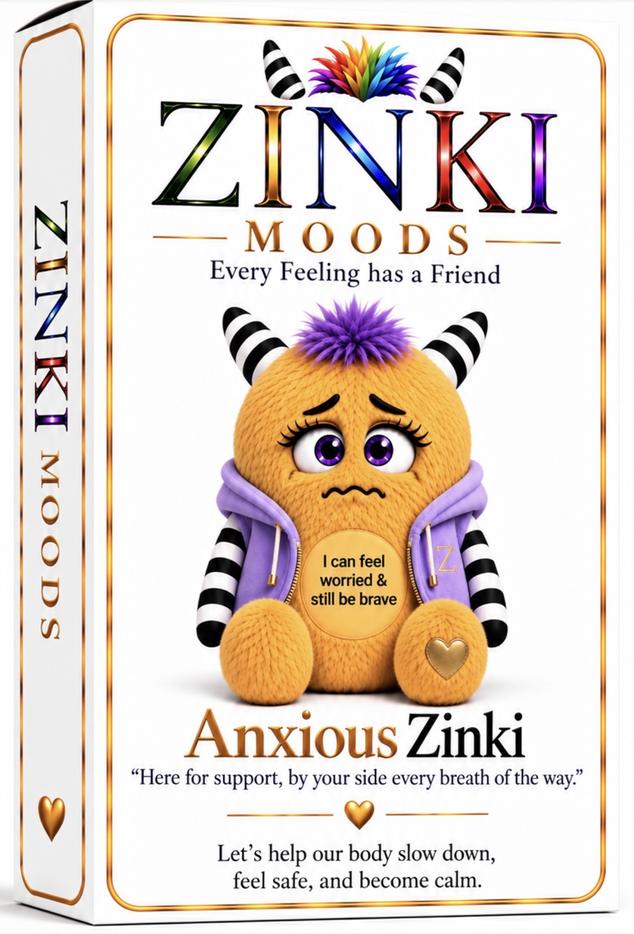 Anxious Zinki emotional regulation card box