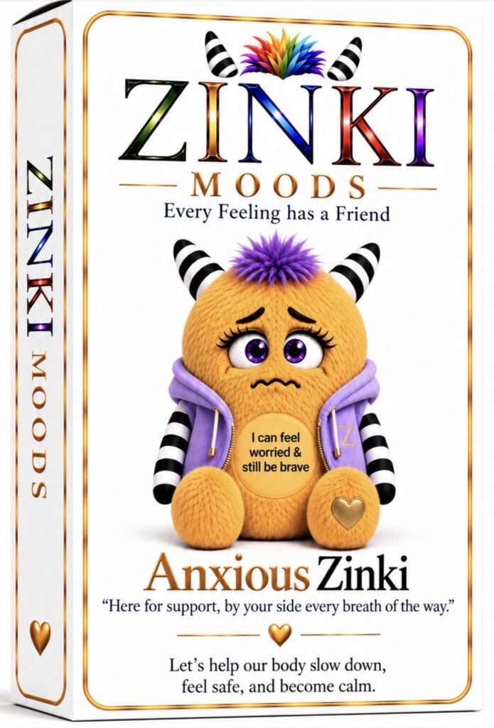 Anxious Zinki Emotional Regulation Cards